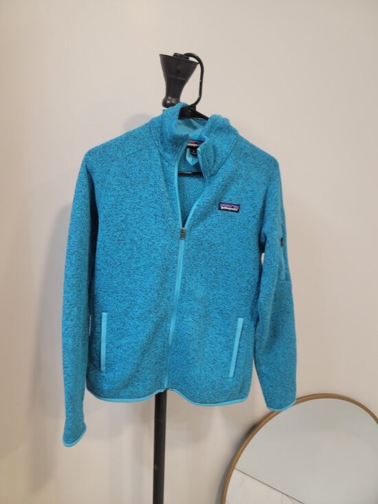 Patagonia Jackets & Blazers - Patagonia Better Sweater Womens Small Teal Blue Full Zip Fleece Jacket